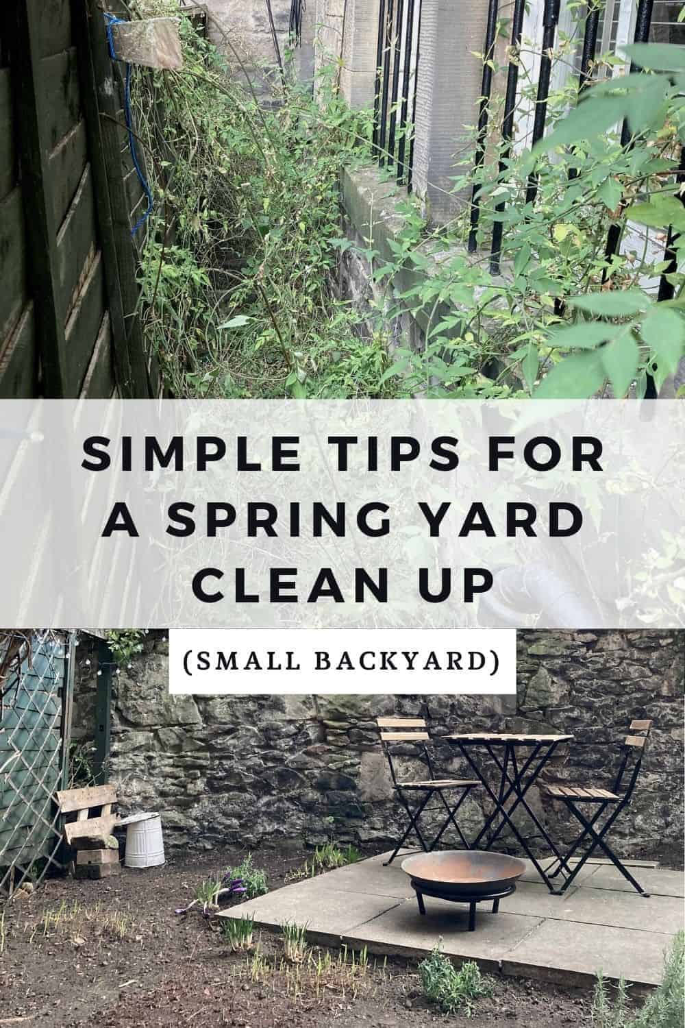 Simple Tips For A Mini Spring Yard Clean Up - Documenting Simple Living